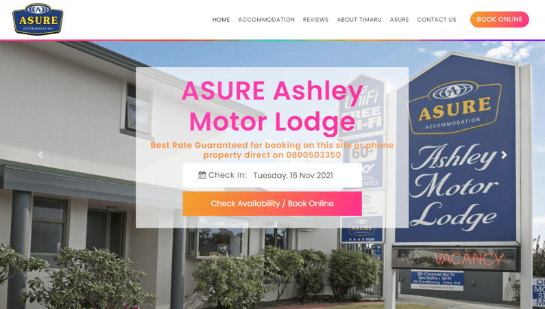2021 11 17 14 01 37 ASURE Ashley Motor Lodge   4.5 star Motel   Timaru Accommodation